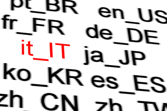 Lista delle lingue di localizzazione tipo it_IT